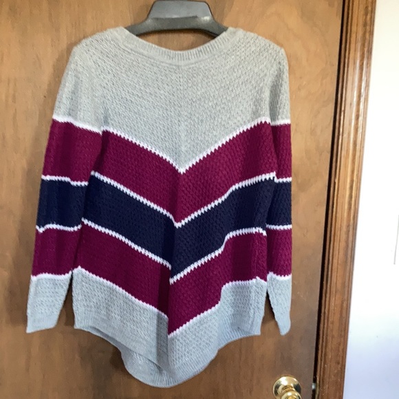 Zoe & Phoebe chevron stripe pullover sweater size 1X - Picture 13 of 17